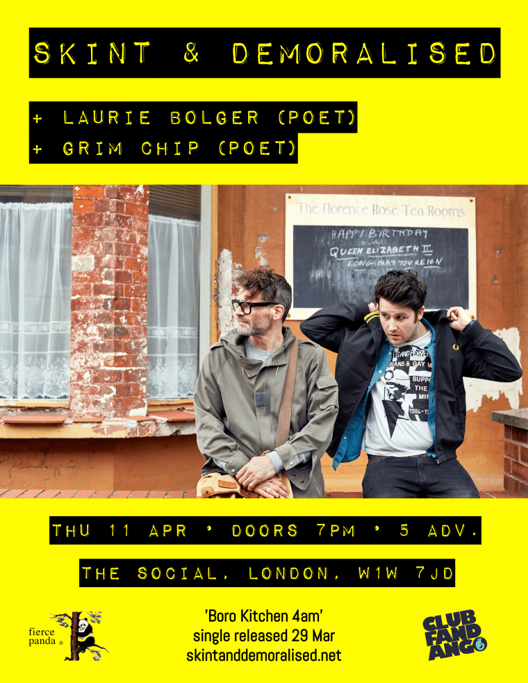 Matt Abbott Poet | Skint & Demoralised | Image by Kerry Harrison