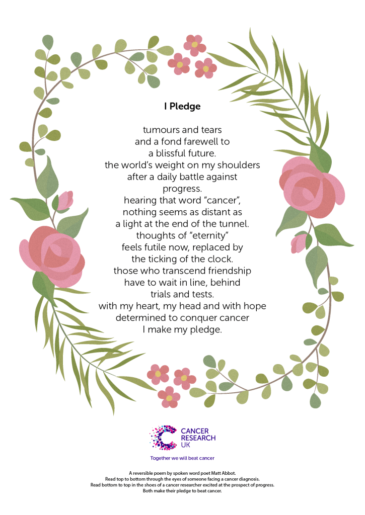 Matt Abbott Poet | Cancer Research poem