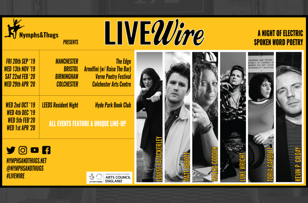 Nymphs & Thugs announce ‘LIVEwire’ events from August until&nbsp;April