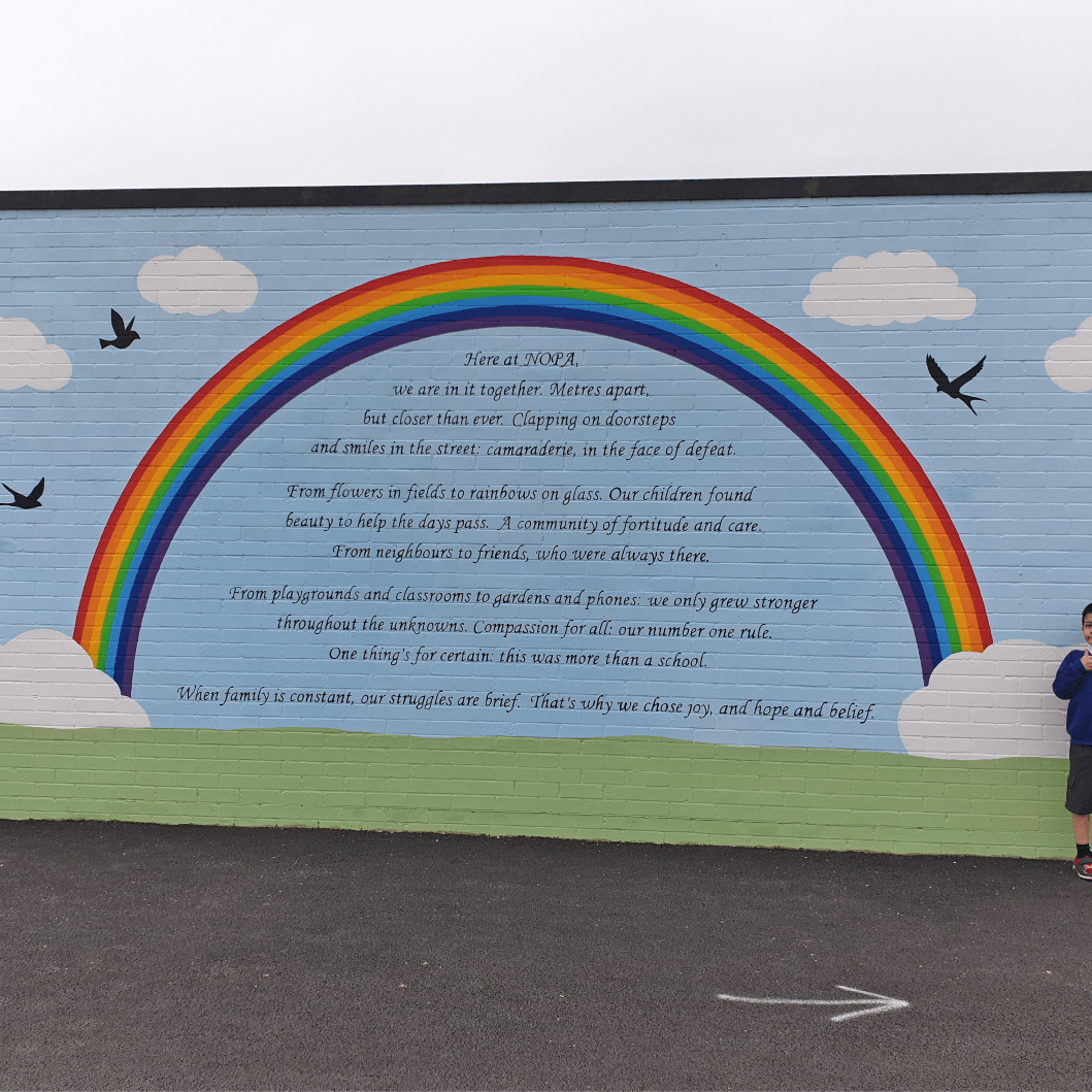 Matt Abbott Poet | North Ormesby Primary Academy COVID-19 mural